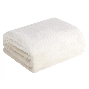 Blanket 170 x 210 Microfiber Design Cindy5 Cream