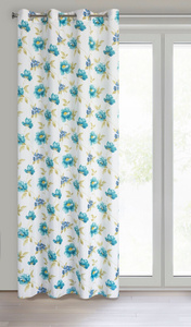 Curtain 140 x 270 Decorative Alma White+Blue