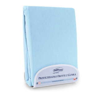 Terry sheet with elastic 027_D Blue 60x120