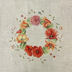 140 x 180 Decorative Tapestry Tablecloth 1239 Popie