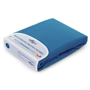 Terry sheet with elastic 017_D Cornflower 80x140