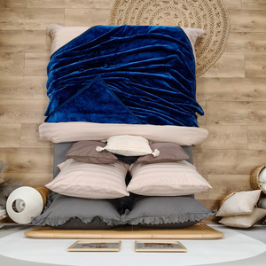 Blanket 160 x 200 Acrylic Solid Warm Yasemin 09