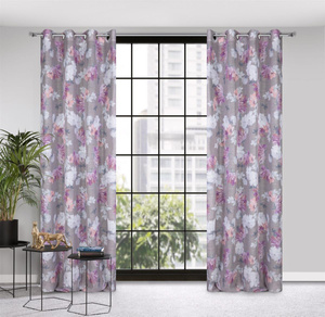 Curtain 140 x 250 Decorative Sherry Silver+Pink