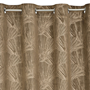 Pierre Cardin Goja Velvet Curtain 140 x 250 Coffee