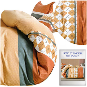 Bedding set 200 x 220 3 pcs Cotton Satin no. A1781