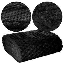Blanket 150 x 200 Microfiber Design Cindy6 Black