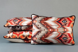 Pillow 45 x 30 Decorative Cebra Beige+Bordo