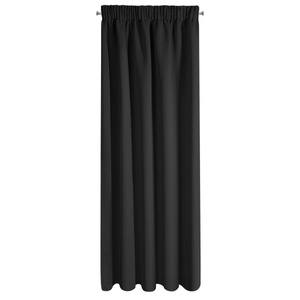 Curtain 135 x 270 Decorative Blackout Logan Black