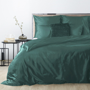 Bedding 220 x 200 3pc Satin Nova3 Green