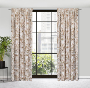 Curtain 140 x 270 Decorative Tape Saba Bia+Beige