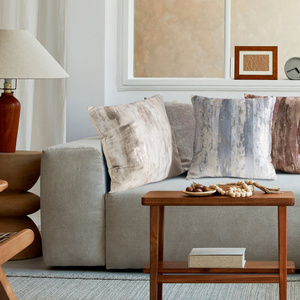 45 x 45 Decorative Velvet Grace Silver pillowcase