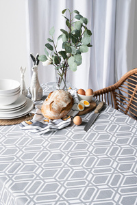 Tablecloth 140 x 320 Decorative Panama 3922A