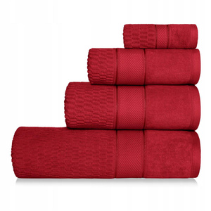 Towel 100 x 150 Peru Cotton 500g/m2 Velour Red
