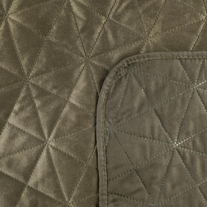 170 x 210 Quilted Velvet Luiz3 Brown Bedspread