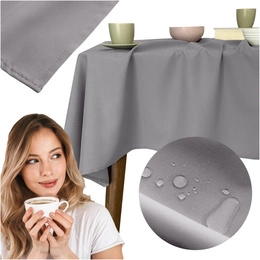 Tablecloth 120x240 Stain-Resistant Surbo Light Gray