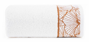 Towel 70 x 140 Jacquard Cotton Luna3 White