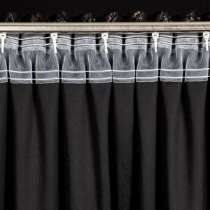 Curtain 135 x 270 Decorative Velvet Tulia Black