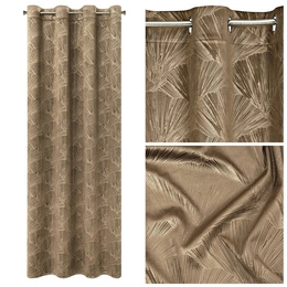 Pierre Cardin Goja Velvet Curtain 140 x 250 Coffee