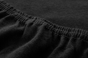 Jersey sheet with elastic 002_D Black 180x200