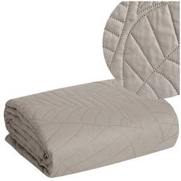 Quilted Decorative Bedspread 170 x 210 Boni6 Silver