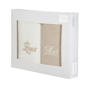 Husband Wife Towel Set 2 2 pcs. 70 x 140 Kr+Be