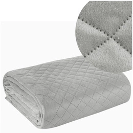 Bedspread 170 x 210 Quilted Design91 Luiz3 Silver
