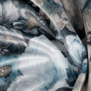 Curtain 140 x 270 Decorative Lucia Cream+Blue