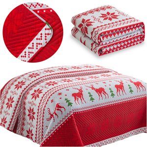 Quilt 170 x 210 Embossed Christmas Levent 06