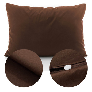 Cotton pillowcase 50 x 70 Solid Ola Brown