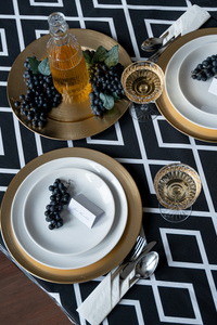 Tablecloth 140 x 280 Decorative Panama 3923A