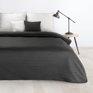 170 x 210 Quilted Decorative Bedspread Boni3 Black