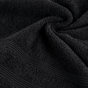 70 x 140 Terry Bath Towel Aline 03 Black