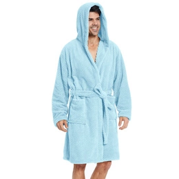 Microfiber Bathrobe with Hood Miguel 01 XS