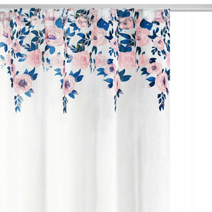 Curtain 140 x 250 Decorative Mansion Tape White
