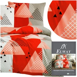 Bedding 160 x 200 3pcs Cotton Satin Elway 5053