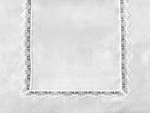 Stain-Resistant Tablecloth 150 x 260 with Lace 2100 White