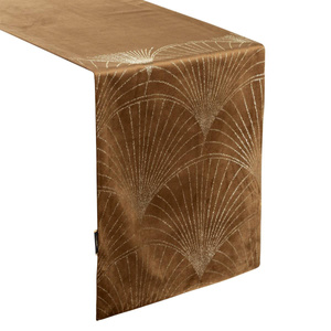 35 x 140 Decorative Velvet Blink14 Brown Runner