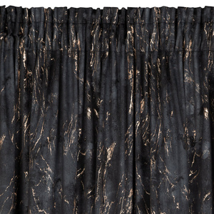 Curtain 140 x 300 Decorative Velvet Nadia Cza+Zł