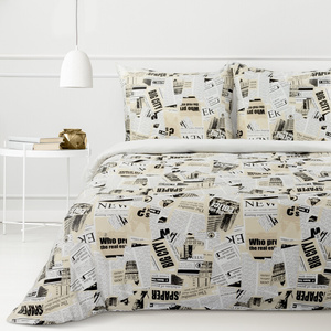 Cotton Bedding Set 140 x 200 2pcs Sonia 39