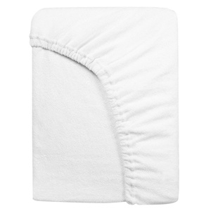 Terry sheet with elastic 001_D White 120x200