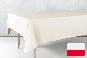 Tablecloth 100x200 Stainproof Classic Elegant Cream