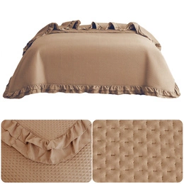 Quilted Bedspread 220 x 240 with Ruffle Rosella 07