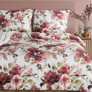 Bedding 160 x 200 3pc Cotton Satin Spring 74