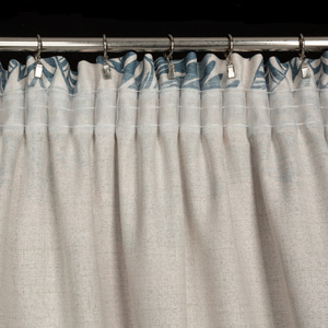 Curtain 140 x 270 Decorative Lenny Natur+Blue