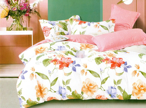 Bedding set 200 x 220 3 pcs Cotton Satin No. A1782