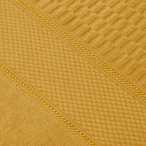 Towel 70 x 140 Peru cotton 500g/m2 velour Mustard