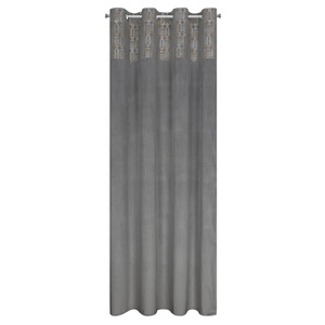 Curtain 140 x 250 Decorative Liza Steel+Gold