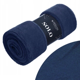 Blanket 150 x 200 Microfiber Solo Navy Blue