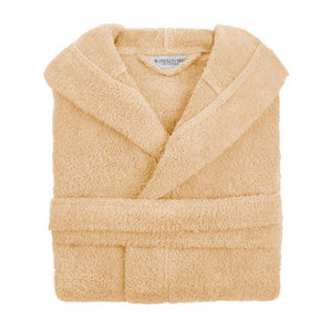 Unisex Hooded Cotton Robe XXL Beige