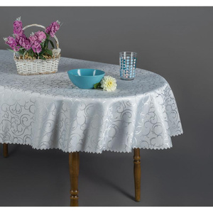 Oval Tablecloth 140x300 Stainproof Creepers 022/3B